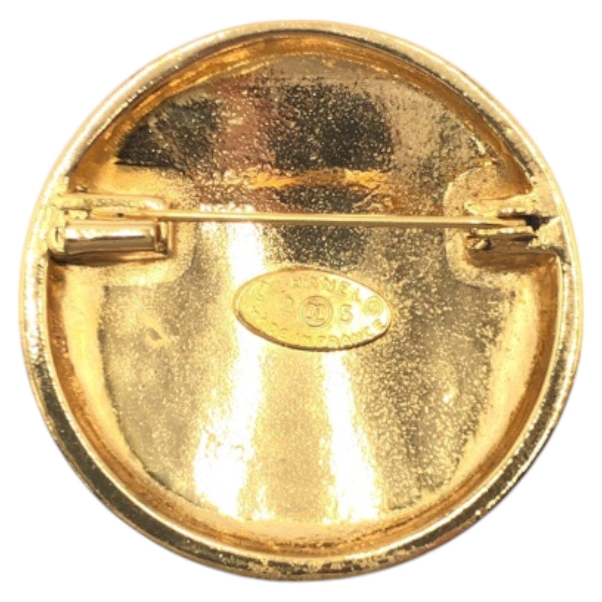 21408
CHANEL シャネル マトラッセ ココマーク ゴールド メタル ブローチ レディース AB35