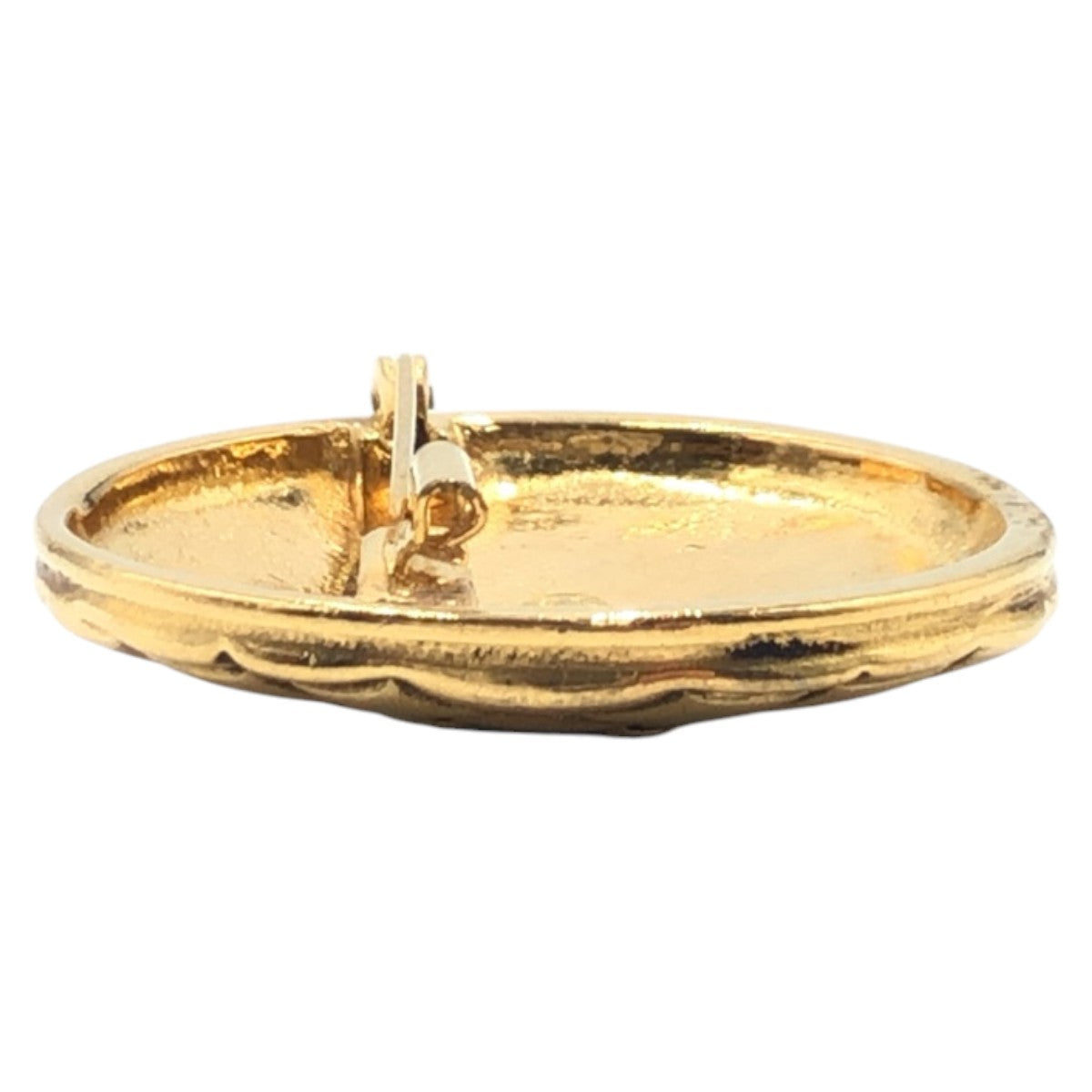 21408
CHANEL シャネル マトラッセ ココマーク ゴールド メタル ブローチ レディース AB35