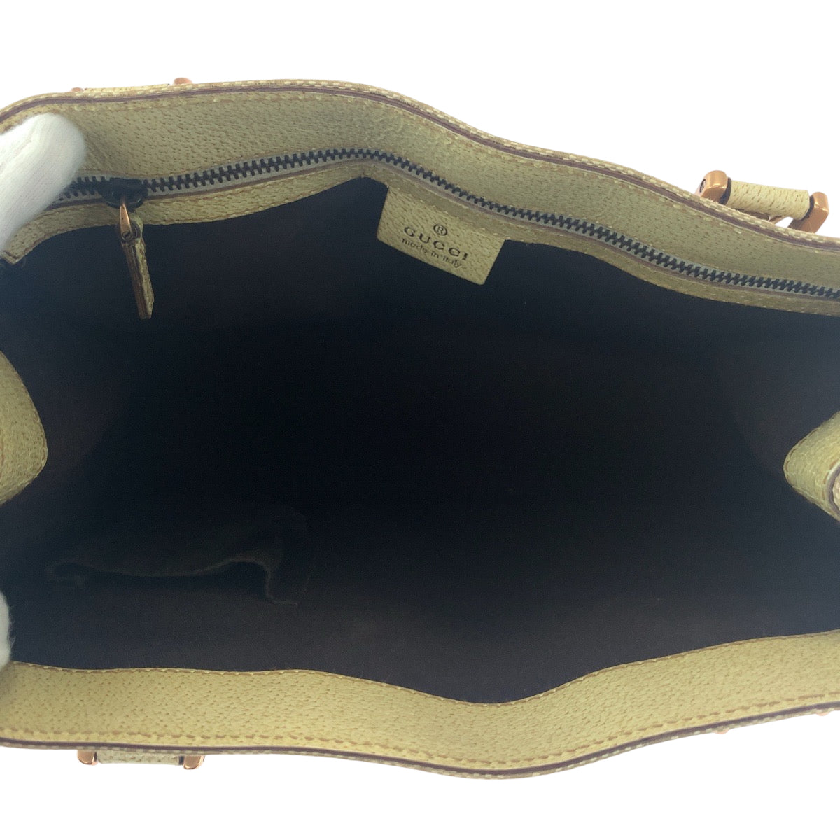 21410
GUCCI グッチ ベージュ アイボリー ゴールド金具 GGキャンバス 124260 トートバッグ ハンドバッグ ショルダーバッグ レディース ABP40