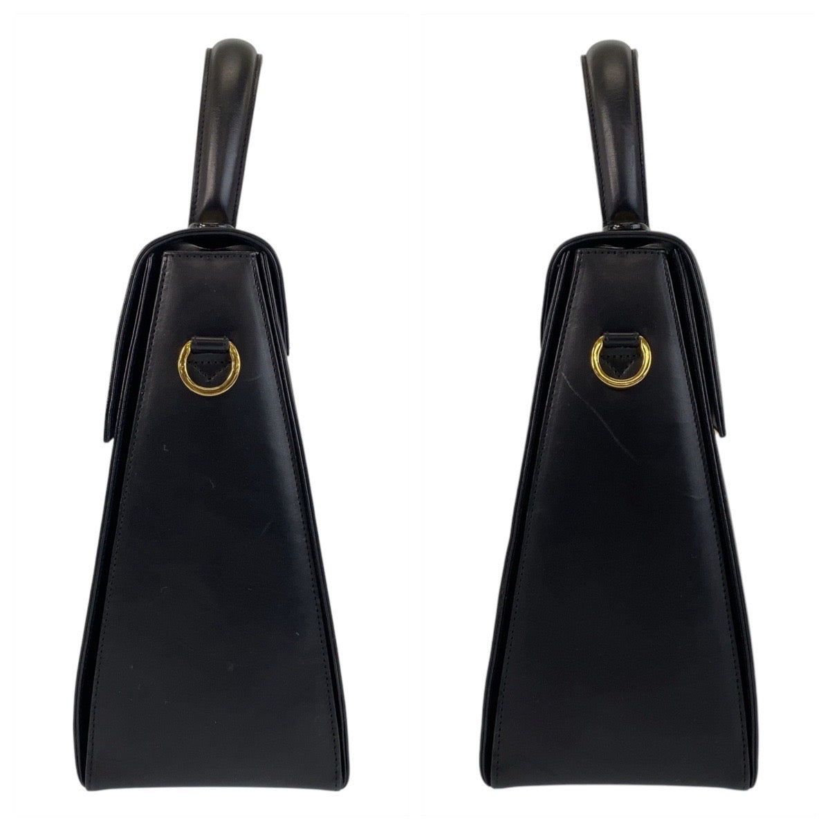 21411
Salvatore Ferragamo サルヴァトーレフェラガモ ガンチーニ ブラック 黒 ゴールド金具 レザー ハンドバッグ ショルダーバッグ 2way レディース AB34