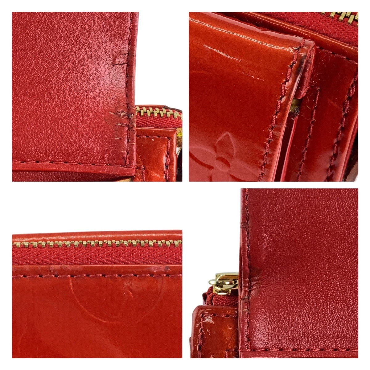 21412
LOUIS VUITTON ルイヴィトン モノグラム ヴェルニ モット ルージュ ゴールド金具 エナメル M91137 ショルダーバッグ レディース ABP29