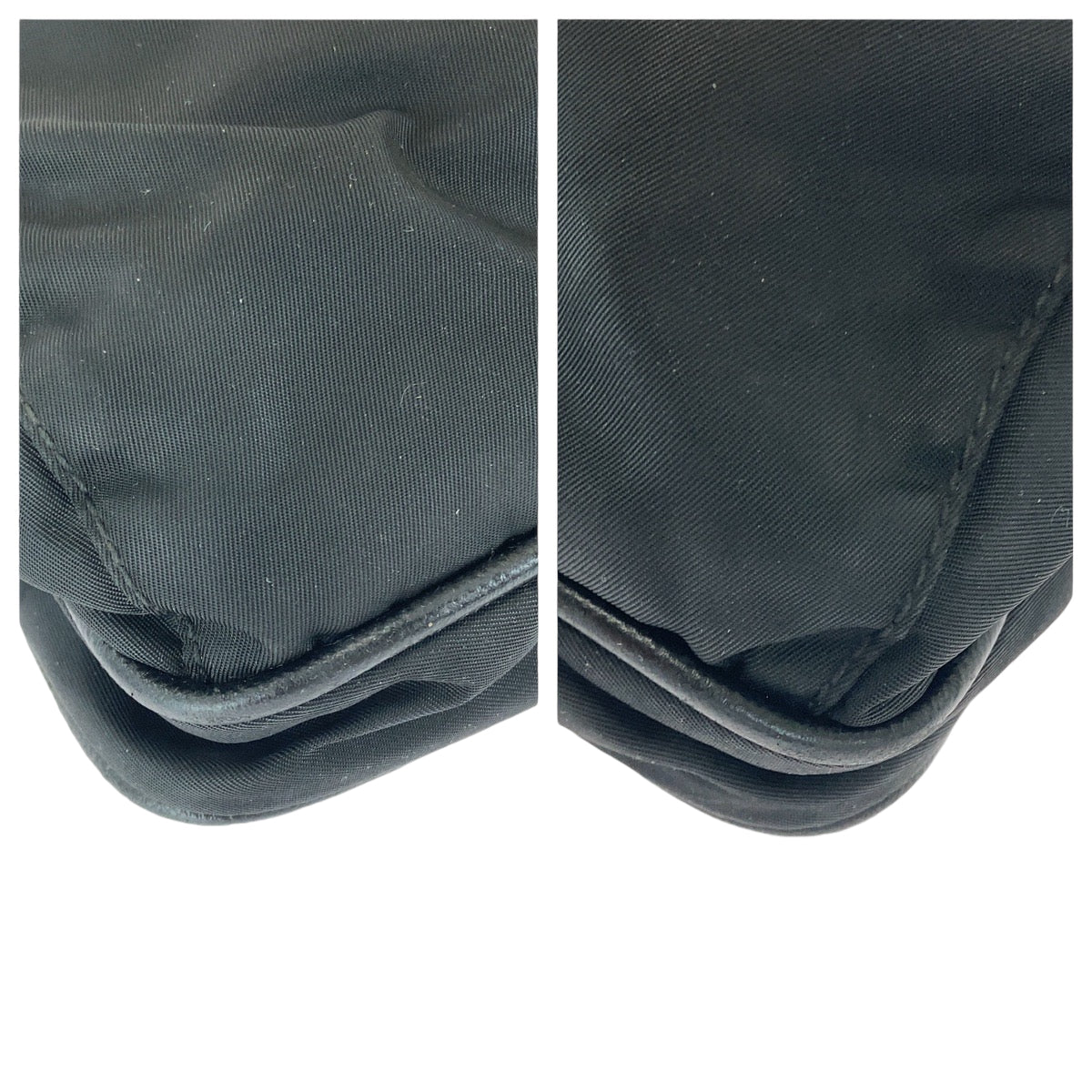 21413
PRADA プラダ テスート 三角ロゴプレート 男女兼用 ブラック 黒 シルバー金具 ナイロン 斜め掛け ショルダーバッグ メッセンジャーバッグ メンズ AB40