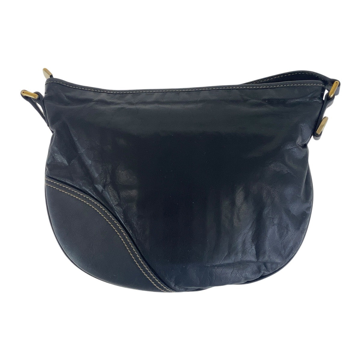 21415
GUCCI グッチ インターロッキング ブラック 黒 マルチカラー ゴールド金具 レザー 169998 斜め掛け ショルダーバッグ レディース AB39