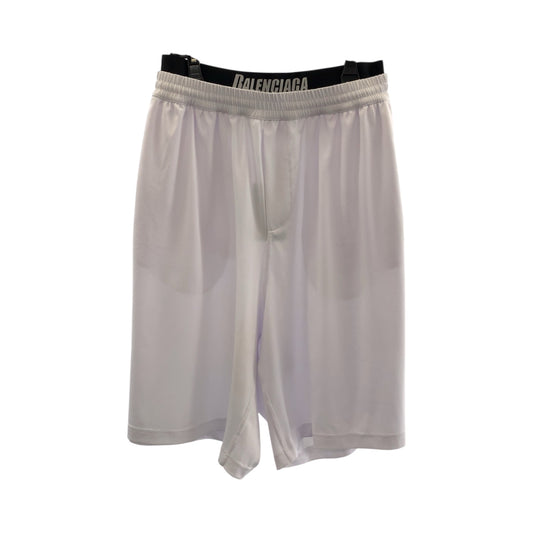 21418
BALENCIAGA バレンシアガ ロゴメッシュ サイズS ホワイト ブラック 黒 ポリエステル 698317 4C0B4 ハーフパンツ ショートパンツ メンズ A39