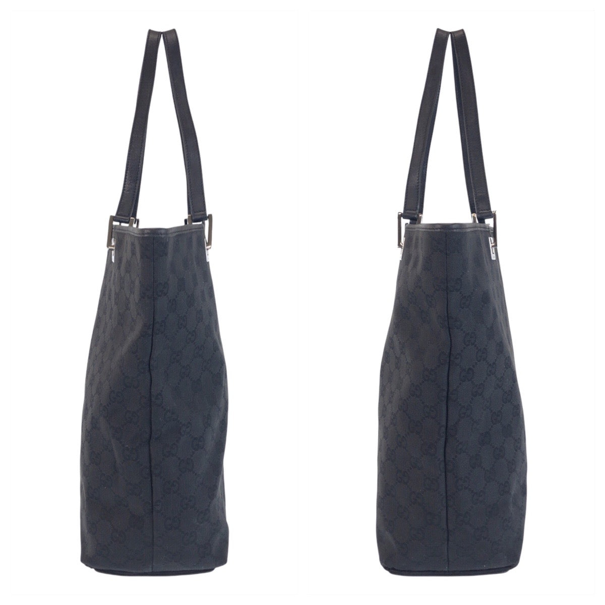 21424
GUCCI グッチ ブラック 黒 GGキャンバス / レザー 31243 トートバッグ ショルダーバッグ レディース ABP39