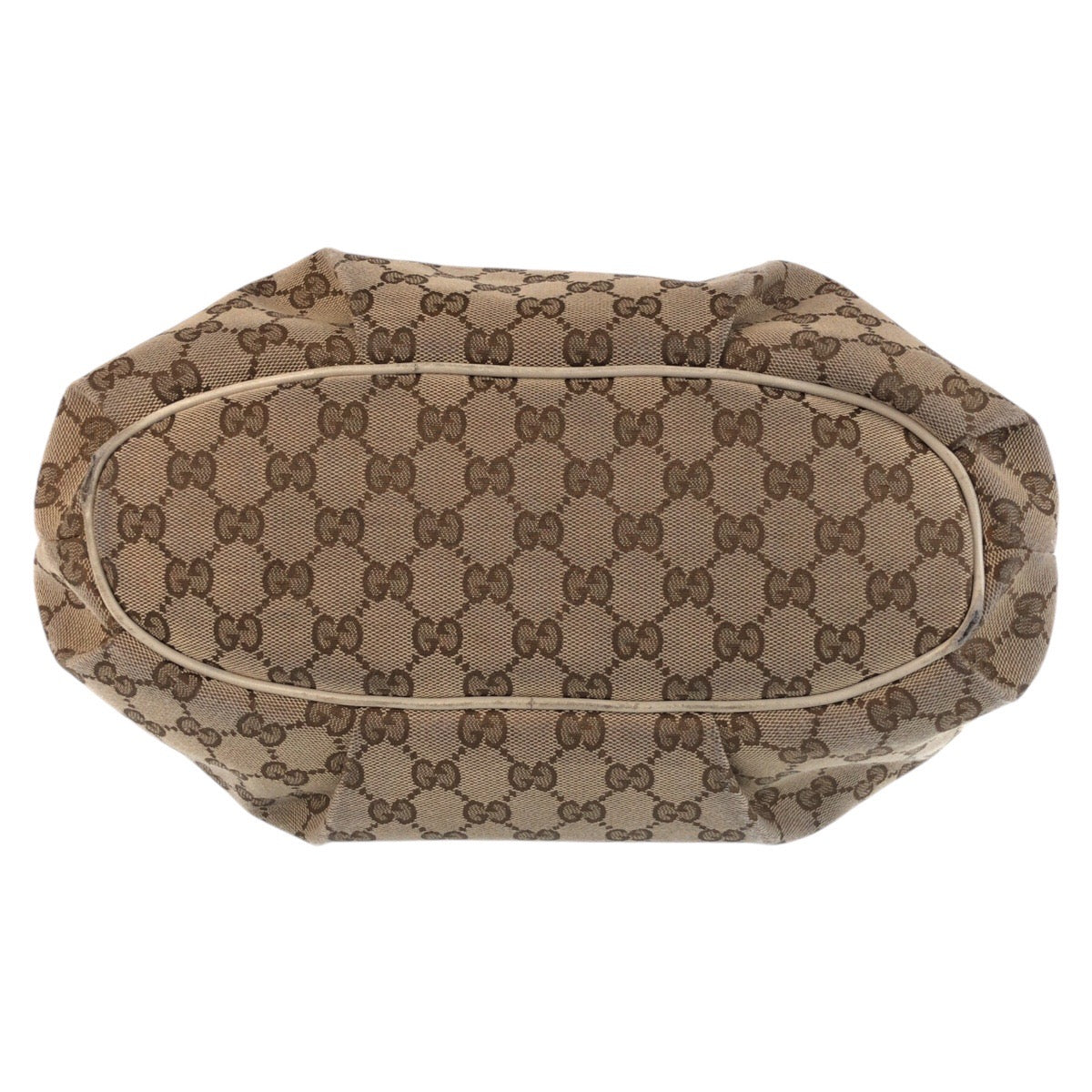 21425
GUCCI グッチ ベージュ アイボリー ゴールド金具 GGキャンバス / レザー 388930 ショルダーバッグ メッセンジャーバッグ レディース AB35