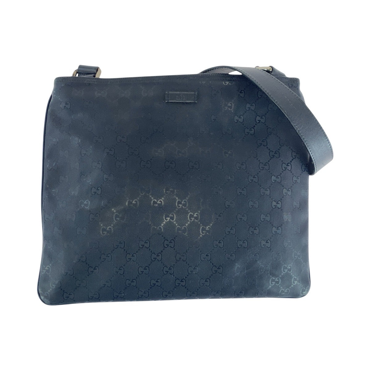 21428
GUCCI グッチ GGインプリメ ブラック 黒 シルバー金具 GGキャンバス / レザー 201446 ショルダーバッグ ポシェット 男女兼用 レディース ABP38