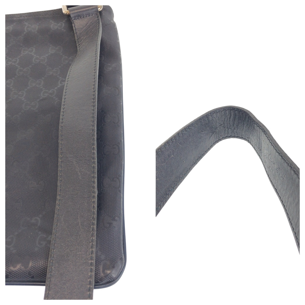 21428
GUCCI グッチ GGインプリメ ブラック 黒 シルバー金具 GGキャンバス / レザー 201446 ショルダーバッグ ポシェット 男女兼用 レディース ABP38