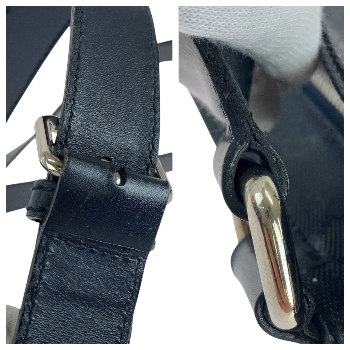 21428
GUCCI グッチ GGインプリメ ブラック 黒 シルバー金具 GGキャンバス / レザー 201446 ショルダーバッグ ポシェット 男女兼用 レディース ABP38