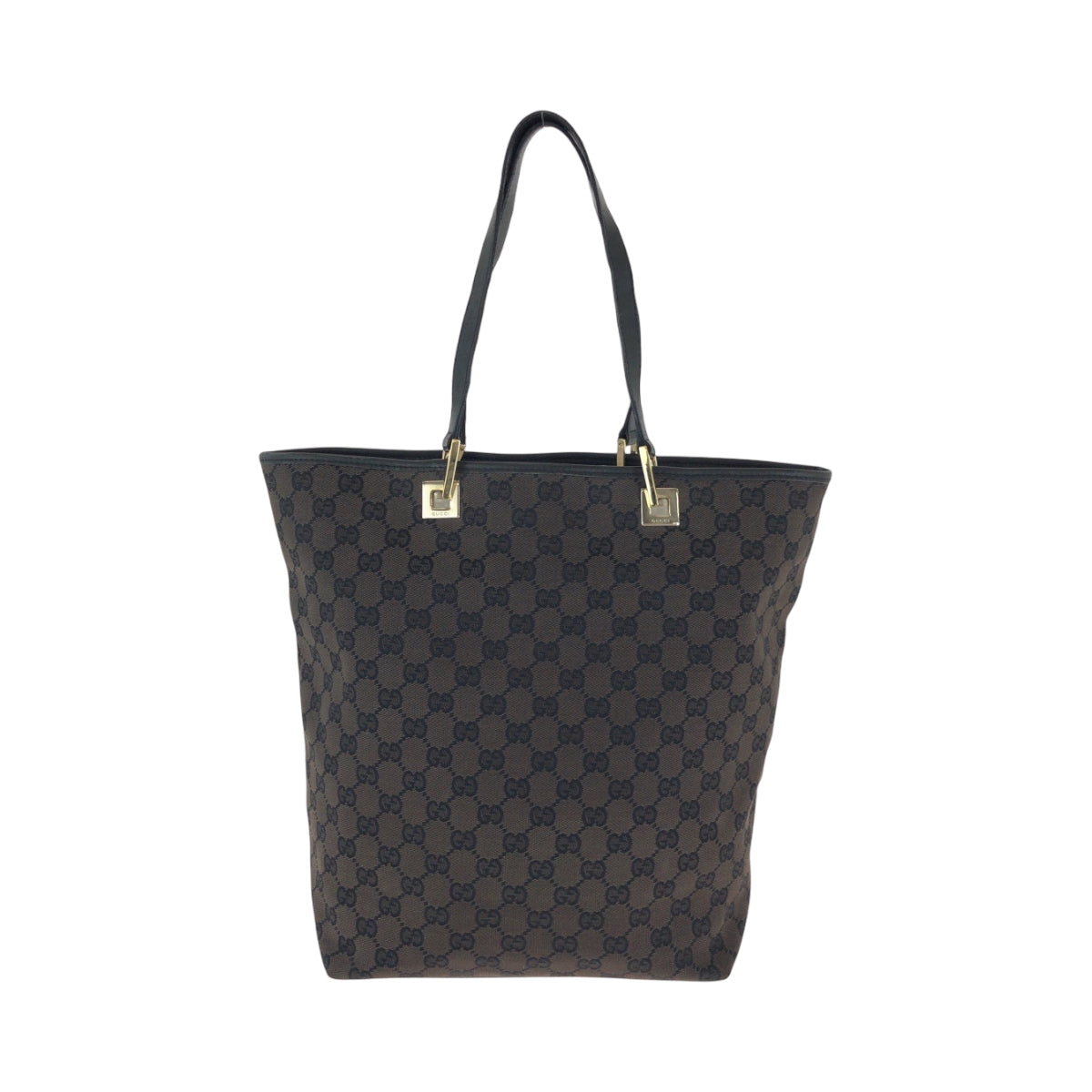 21429
GUCCI グッチ ブラウン ブラック 黒 ゴールド金具 GGキャンバス 002 1098 トートバッグ ショルダーバッグ レディース ABP35