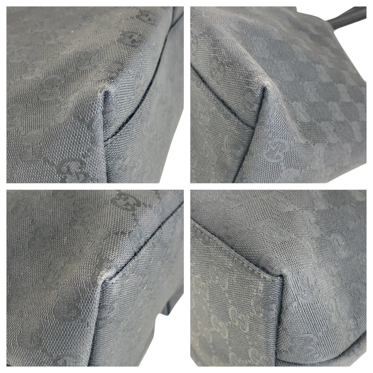 21433
GUCCI グッチ ブラック 黒 GGキャンバス 002 1076 ショルダーバッグ レディース AB38