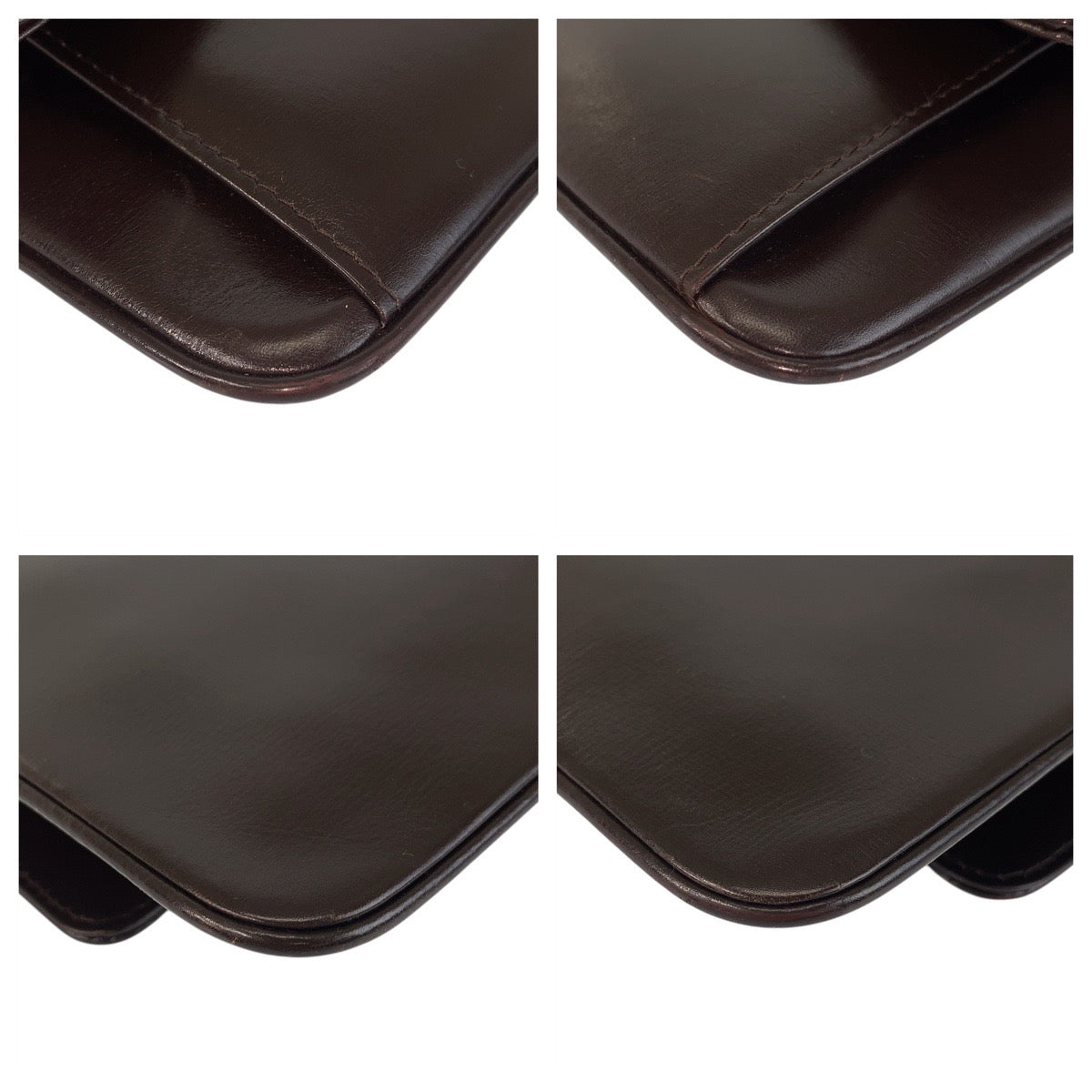 21436
GUCCI グッチ ヴィンテージ ブラウン ゴールド金具 レザー ショルダーバッグ メッセンジャーバッグ レディース ABP32