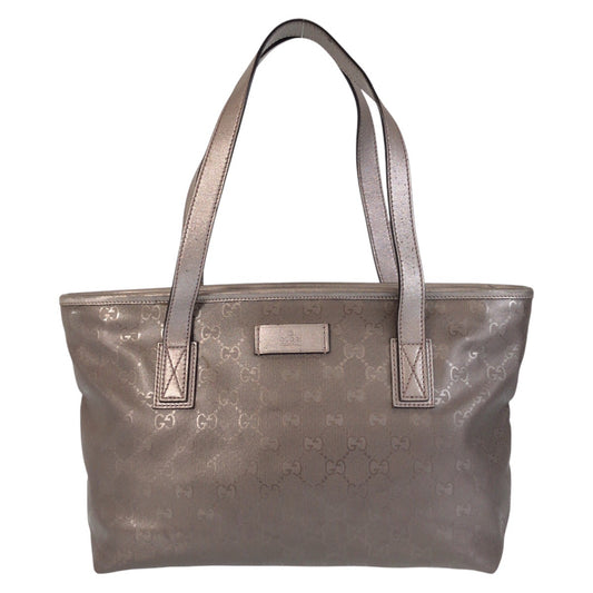 21437
GUCCI グッチ GGインプリメ グレー PVC / レザー 211138 トートバッグ ショルダーバッグ レディース ABP34