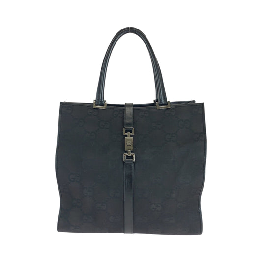 21454
GUCCI グッチ ジャッキー ブラック 黒 シルバー金具 GGキャンバス 002 1064 トートバッグ ハンドバッグ レディース ABP35