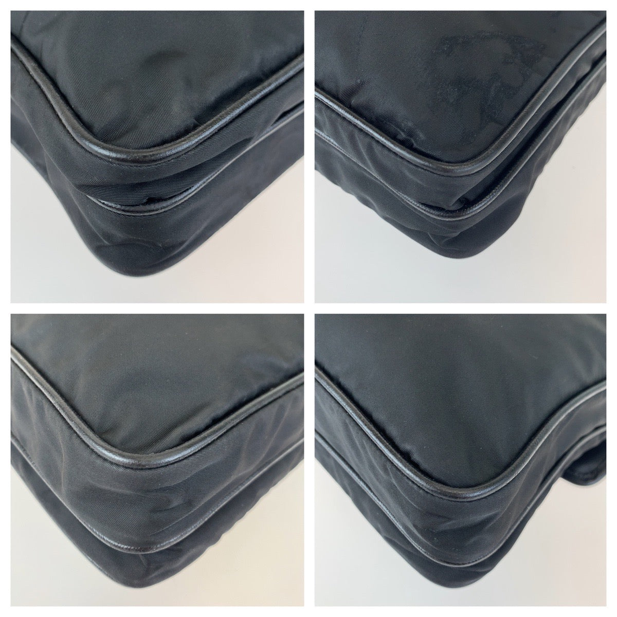 21456
PRADA プラダ 三角ロゴプレート テスート ブラック 黒 シルバー金具 ナイロン ショルダーバッグ メッセンジャーバッグ メンズ AB38