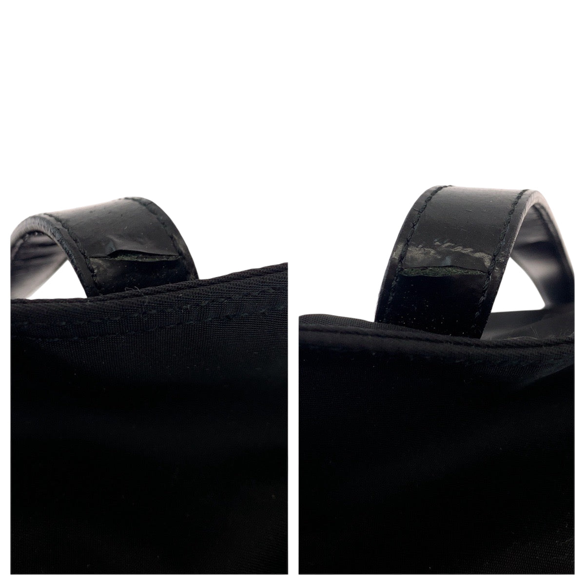 21483
PRADA プラダ テスート 三角ロゴプレート ブラック 黒 シルバー金具 ナイロン トートバッグ ショルダーバッグ レディース AB32