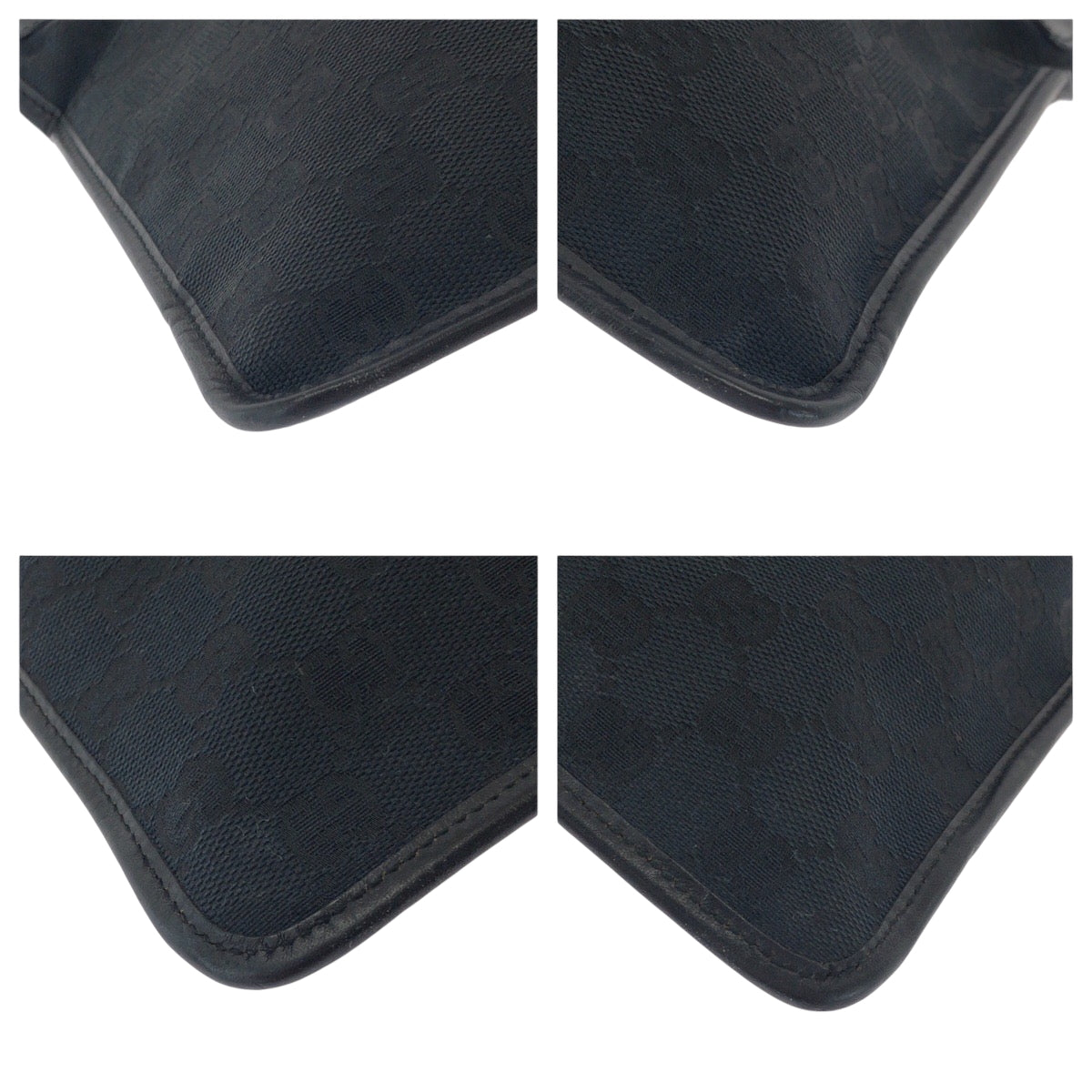 21490
GUCCI グッチ ブラック 黒 シルバー金具 GGキャンバス 019 0348 ショルダーバッグ ポシェット レディース ABP33