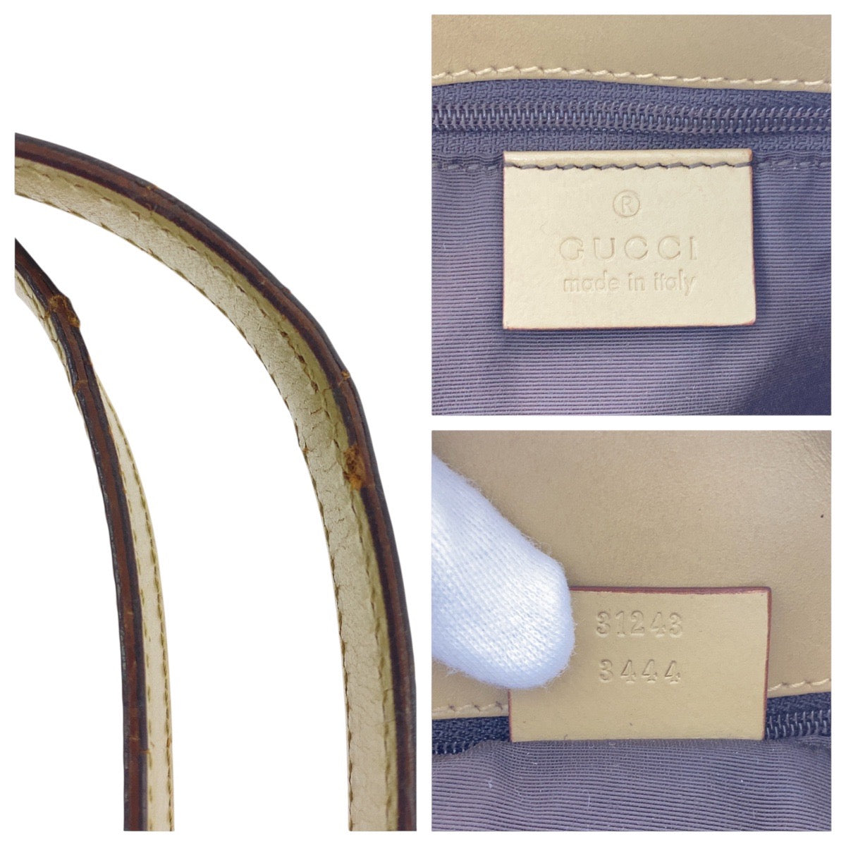 21495
GUCCI Brown Multi-color Silver Hardware GG Canvas / Leather 31243 Tote Bag Shoulder Bag Women's AB26