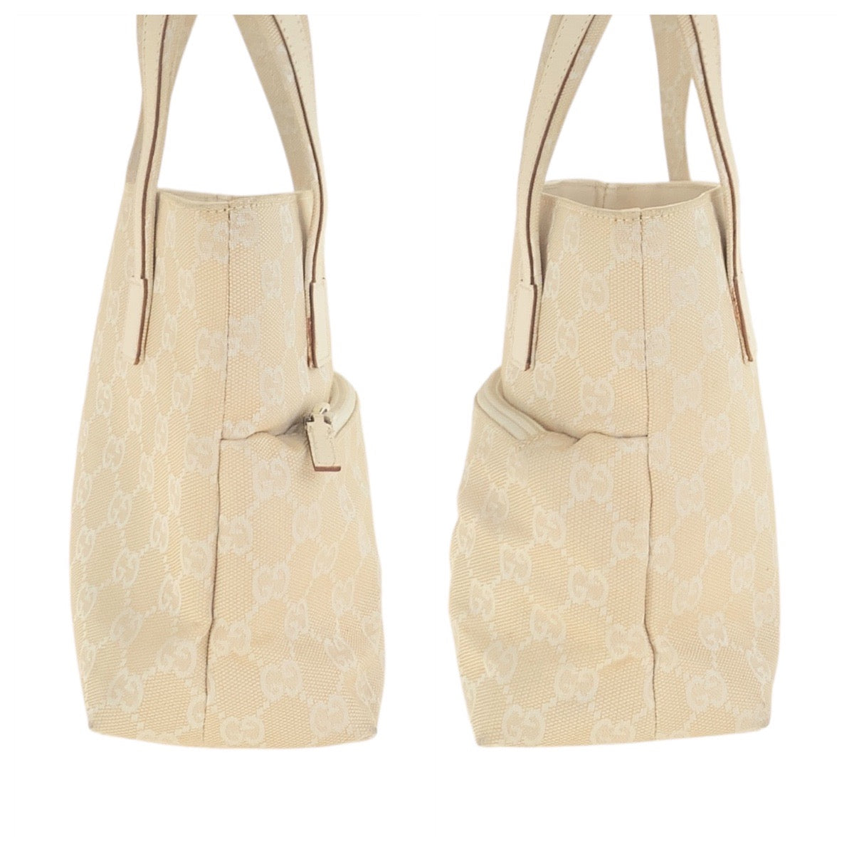 21491
GUCCI グッチ ベージュ アイボリー GGキャンバス 002.1079 トートバッグ ハンドバッグ レディース AB33