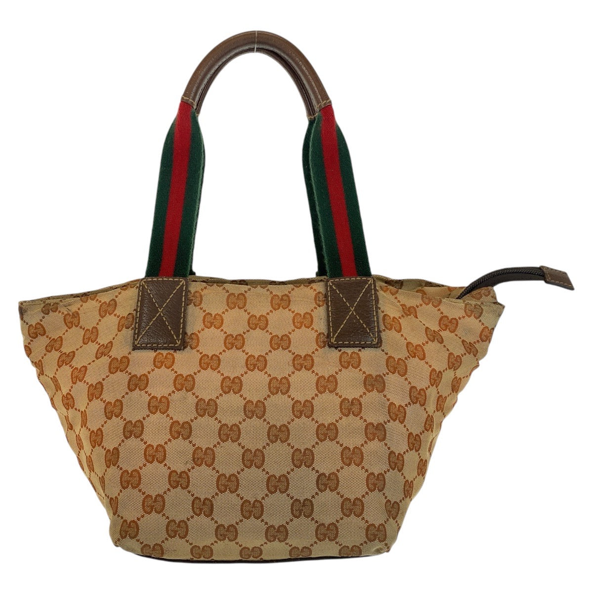 21493
GUCCI グッチ シェリーライン ベージュ ブラウン GGキャンバス / レザー 131228 トートバッグ ハンドバッグ レディース B25