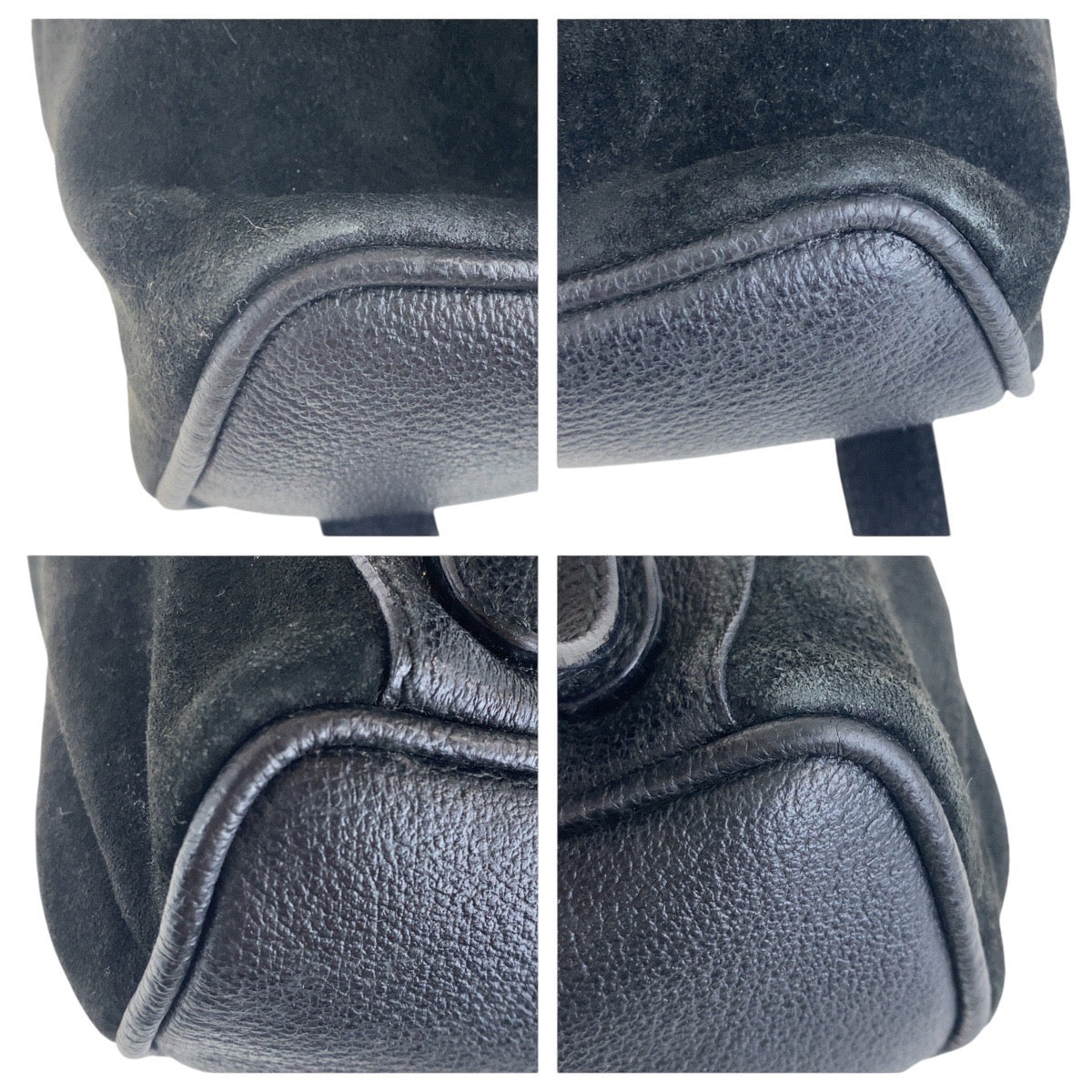 21501
GUCCI グッチ ヴィンテージ バンブー ブラック 黒 ゴールド金具 スウェード 003 2852 0030 0 リュック・デイパック レディース AB30