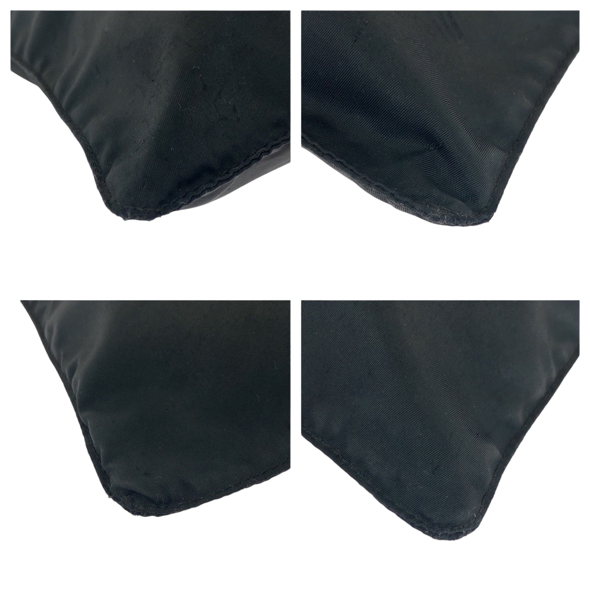 21502
PRADA プラダ テスート 三角ロゴプレート ブラック 黒 シルバー金具 ナイロン ショルダーバッグ サコッシュ レディース AB30