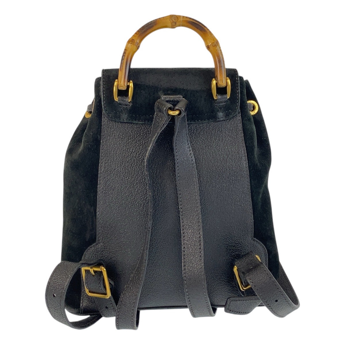 21512
GUCCI グッチ バンブー ブラック 黒 ゴールド金具 スウェード 003 1705 0030 リュック バックパック レディース ABP29