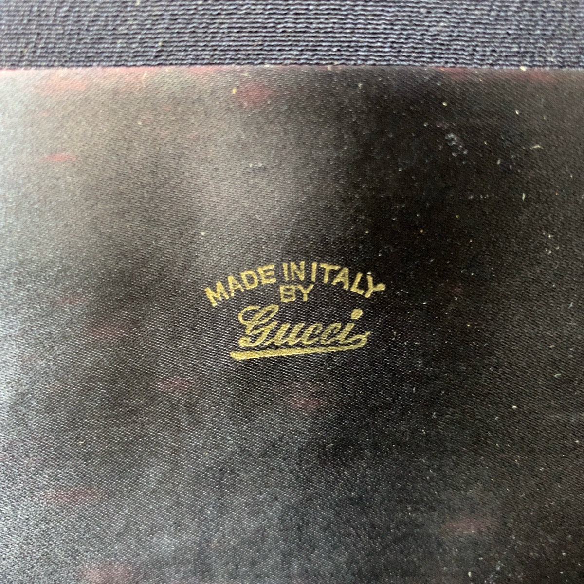 21514
GUCCI グッチ ヴィンテージ オールドグッチ ネイビー ゴールド金具 キャンバス チェーンショルダーバッグ 肩掛け レディース AB27