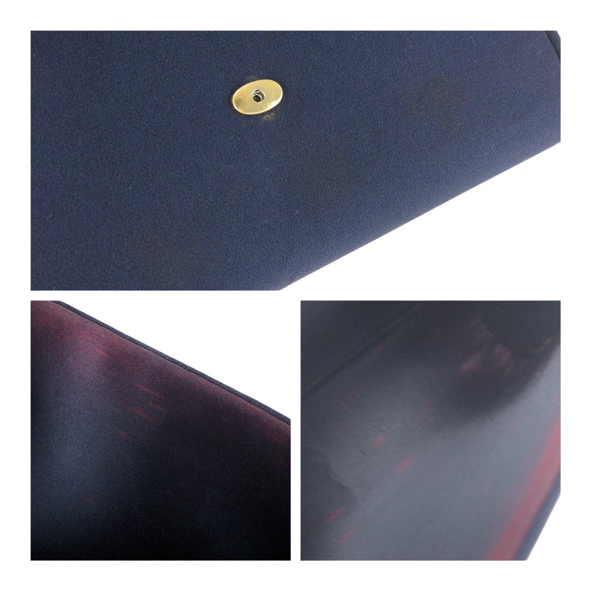 21514
GUCCI グッチ ヴィンテージ オールドグッチ ネイビー ゴールド金具 キャンバス チェーンショルダーバッグ 肩掛け レディース AB27