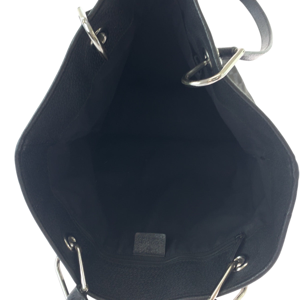 21515
GUCCI グッチ ブラック 黒 シルバー金具 GGキャンバス 120836 トートバッグ ショルダーバッグ レディース AB26