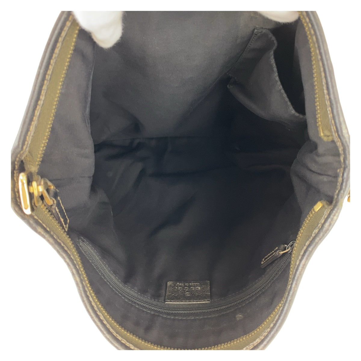 21516
GUCCI グッチ アビー GG柄 ベージュ ブラウン ゴールド金具 GGキャンバス / レザー 131326 斜め掛け ショルダーバック ポシェット レディース AB24