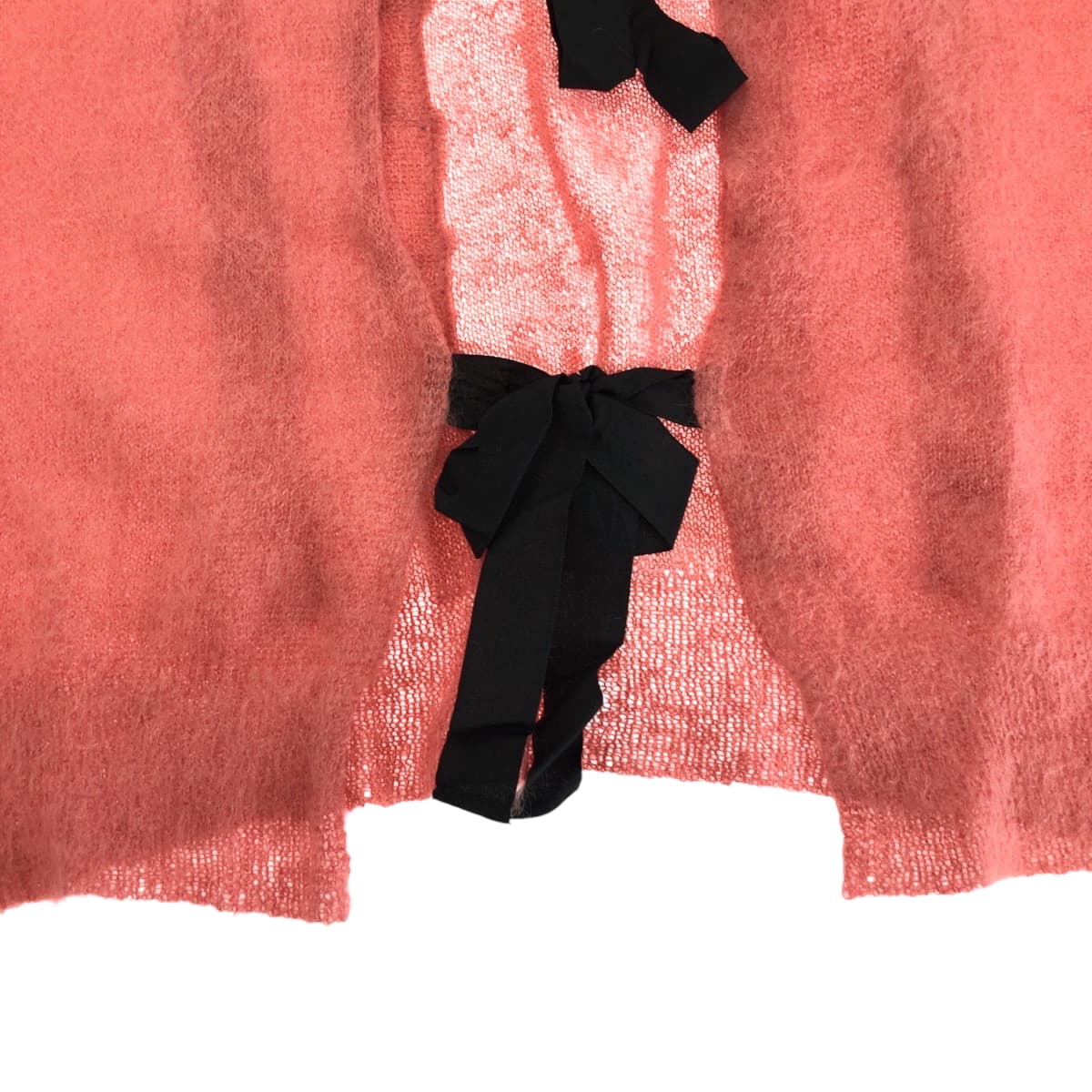 21521
MIUMIU ミュウミュウ リボン サイズ36 ピンク ブラック ウール セーター ニット レディース A21