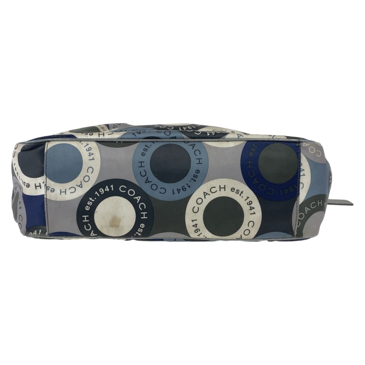 21534
COACH コーチ スナップヘッド ブルー マルチカラー シルバー金具 ナイロン / レザー ショルダーバッグ メッセンジャーバッグ レディース ABP8