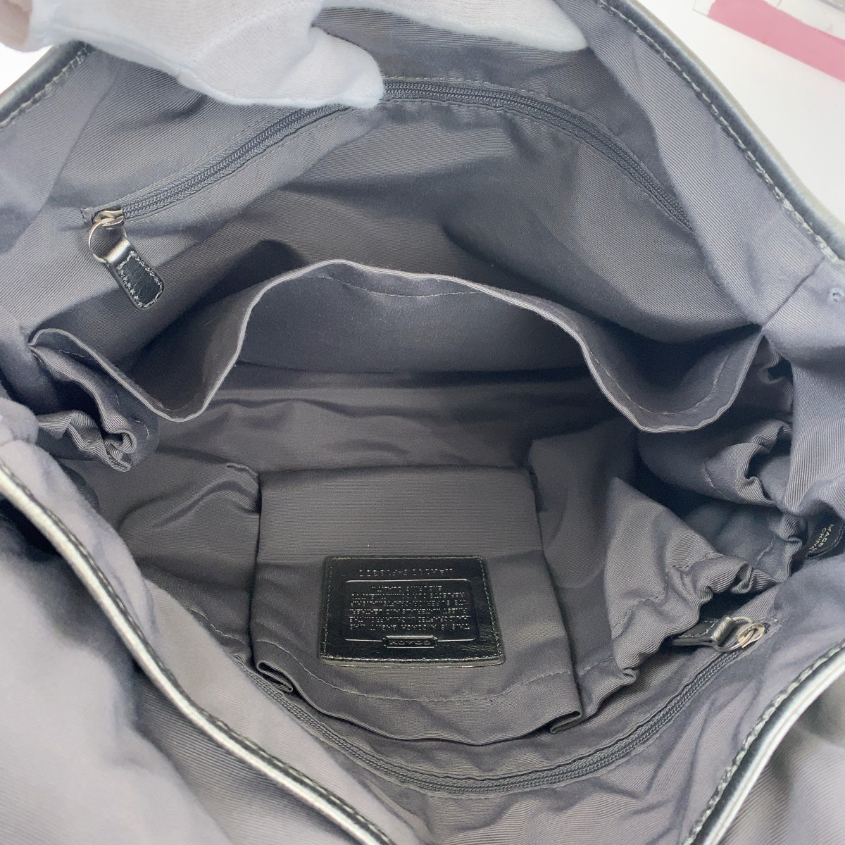 21534
COACH コーチ スナップヘッド ブルー マルチカラー シルバー金具 ナイロン / レザー ショルダーバッグ メッセンジャーバッグ レディース ABP8