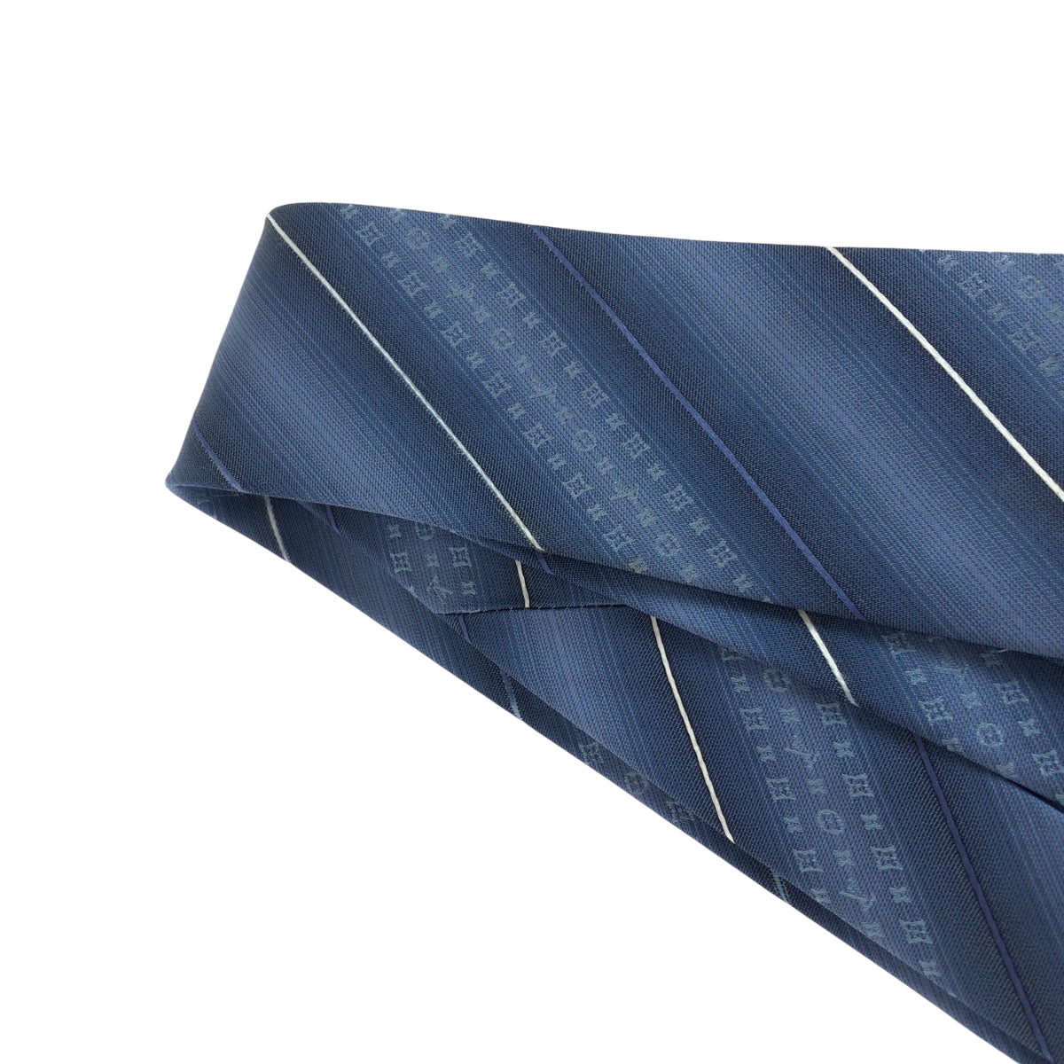 21535
LOUIS VUITTON ルイヴィトン モノグラム クラヴァット LV スロープ ブルー 青 シルク M71716 ネクタイ メンズ B