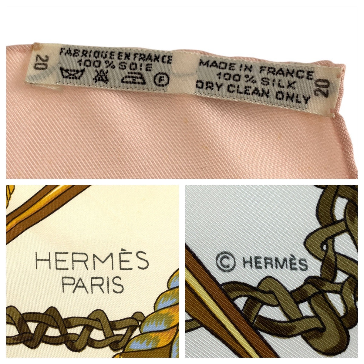 21538
HERMES エルメス ティンパニ奏者 カレ90 ピンク マルチカラー シルク スカーフ 大判スカーフ レディース AB19
