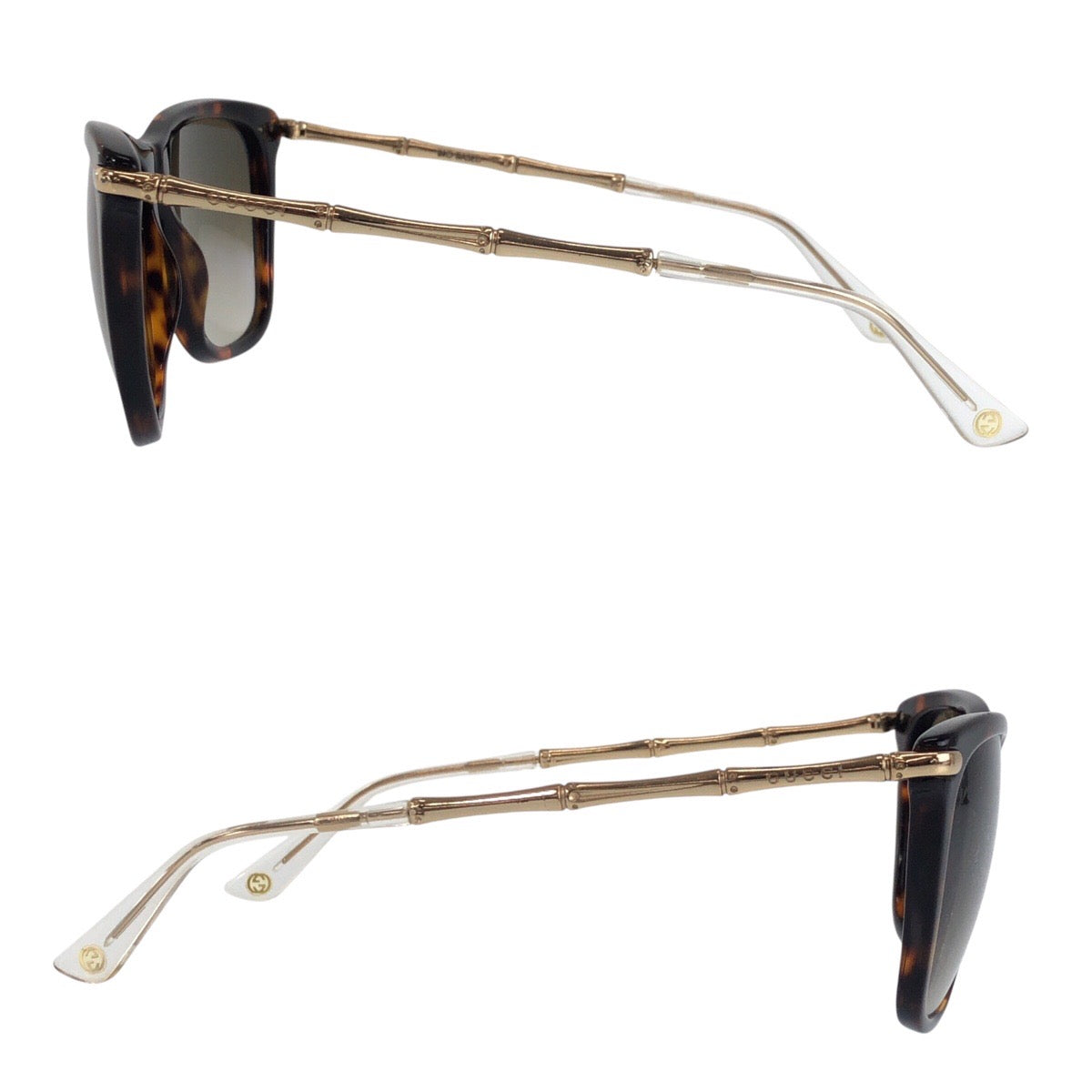 21544
GUCCI グッチ ブラウン ゴールド メタル / プラスチック 11A3F3M サングラス 男女兼用 ウェリントン メンズ AB27