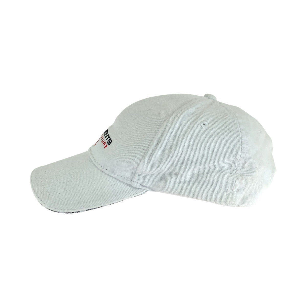 21553
VETEMENTS ヴェトモン フリーサイズ ホワイト コットン キャップ ベースボールキャップ メンズ A17