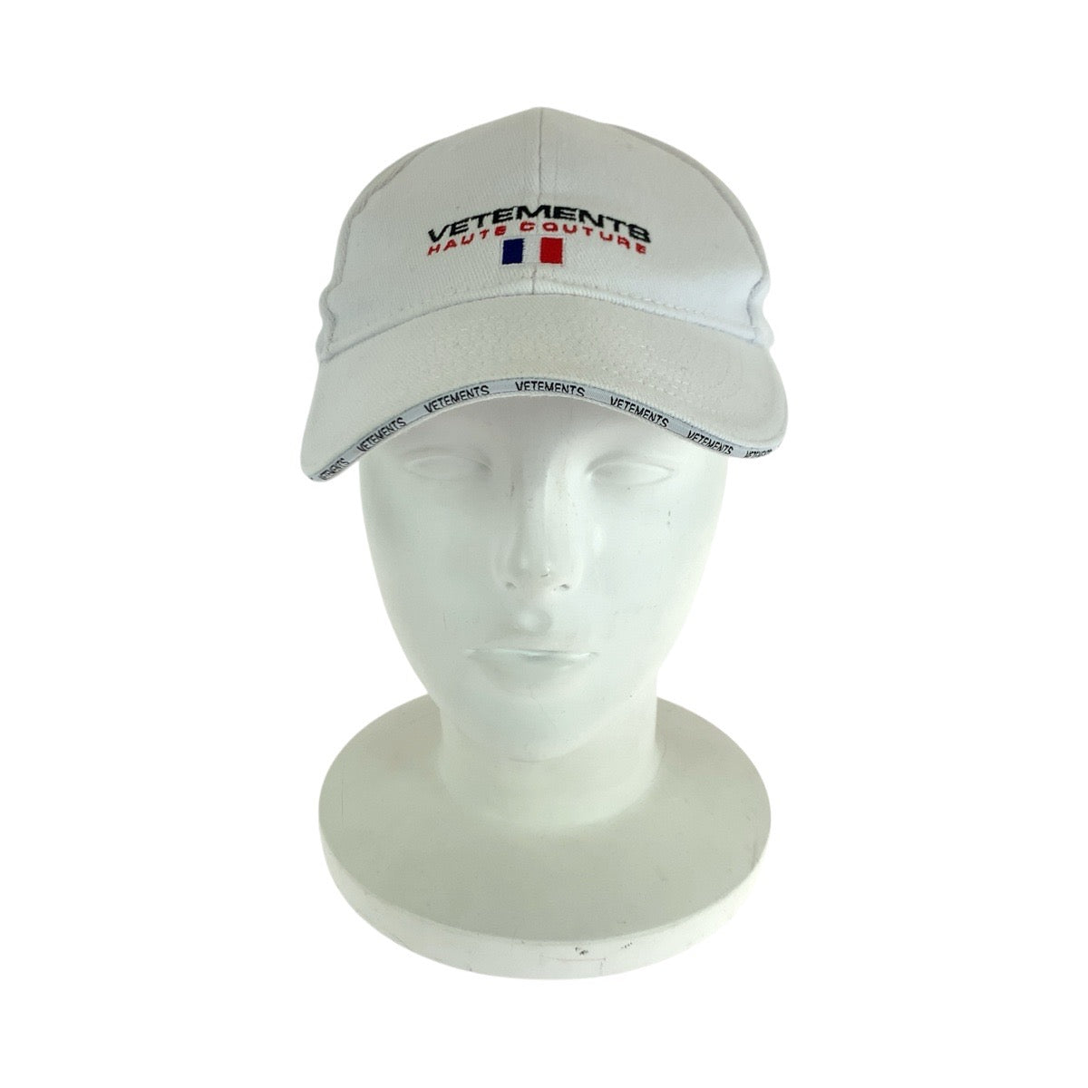 21553
VETEMENTS ヴェトモン フリーサイズ ホワイト コットン キャップ ベースボールキャップ メンズ A17