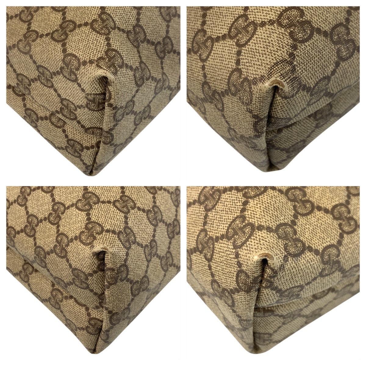 21554
GUCCI グッチ ヴィンテージ シェリーライン オールドグッチ ベージュ ブラウン GGスプリームキャンバス / レザー 39 02 003 トートバッグ ショルダーバッグ レディース AB33