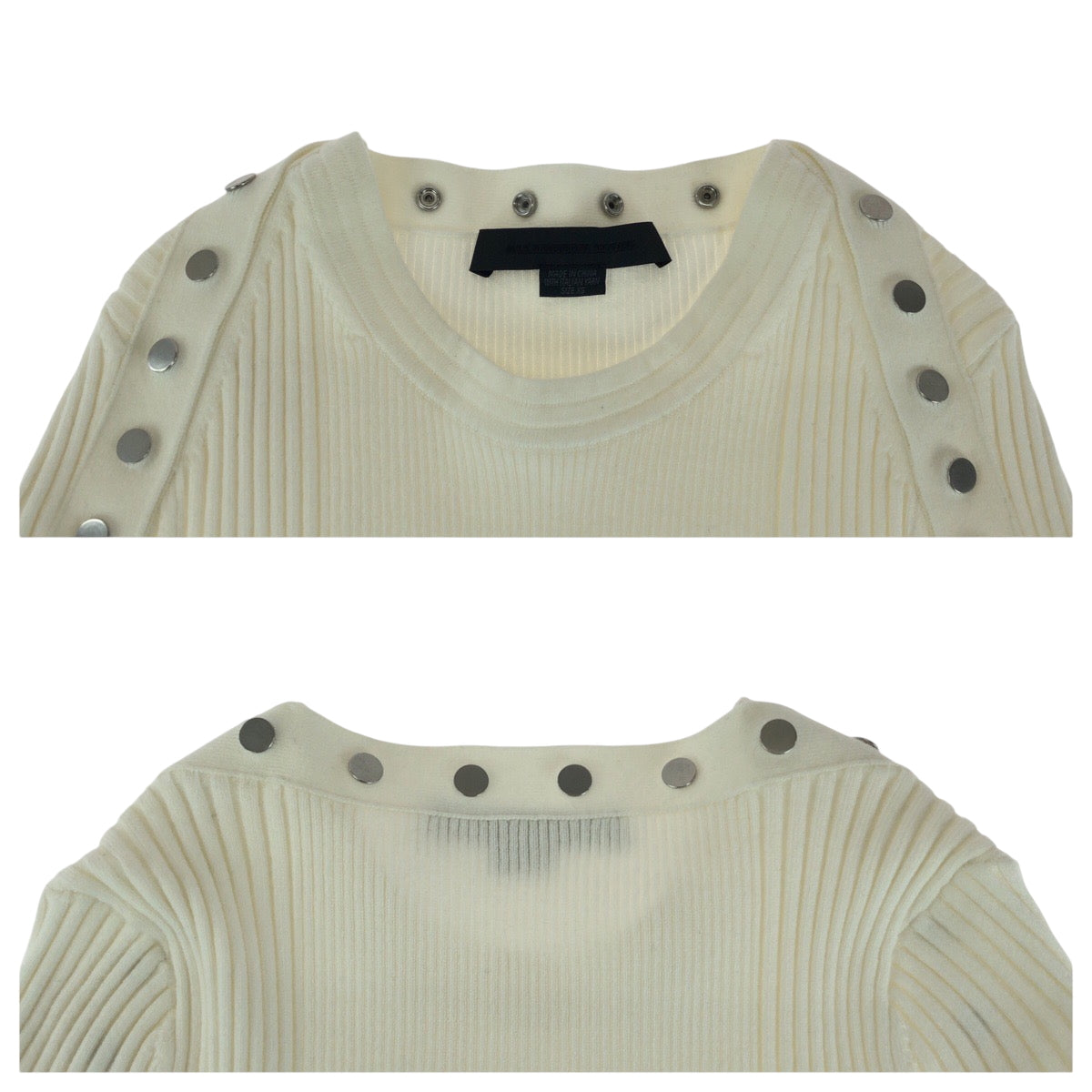 21555
Alexander Wang アレキサンダーワン サイズXS ホワイト シルバー金具 コットン ワンピース ロングワンピース レディース A10