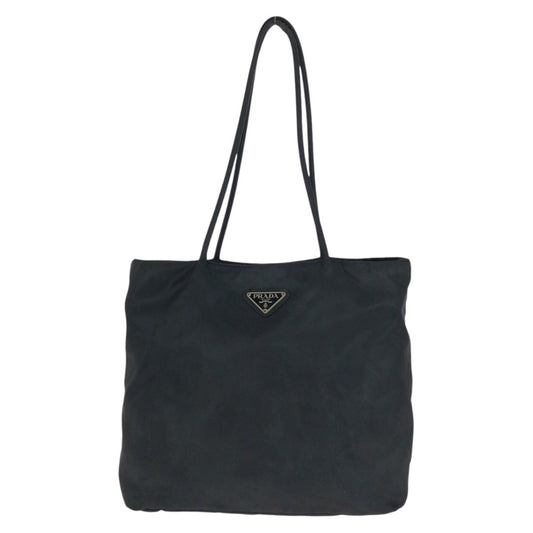 21563
PRADA プラダ テスート 三角ロゴプレート ブラック 黒 シルバー金具 ナイロン トートバッグ ショルダーバッグ レディース AB14