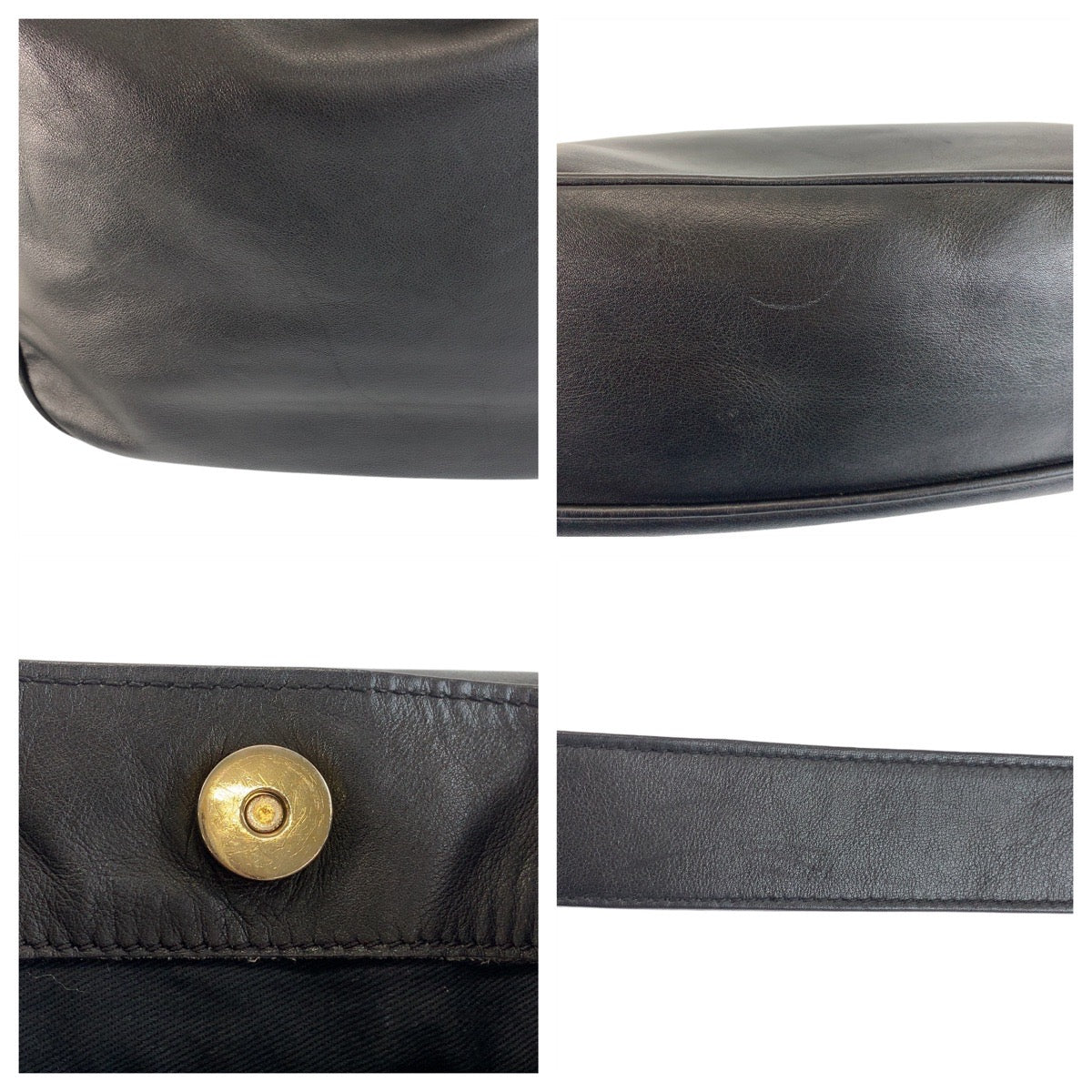 21566
GUCCI グッチ バンブー ブラック 黒 ゴールド金具 レザー 001 1577 ハンドバッグ ショルダーバッグ 2way レディース ABP32