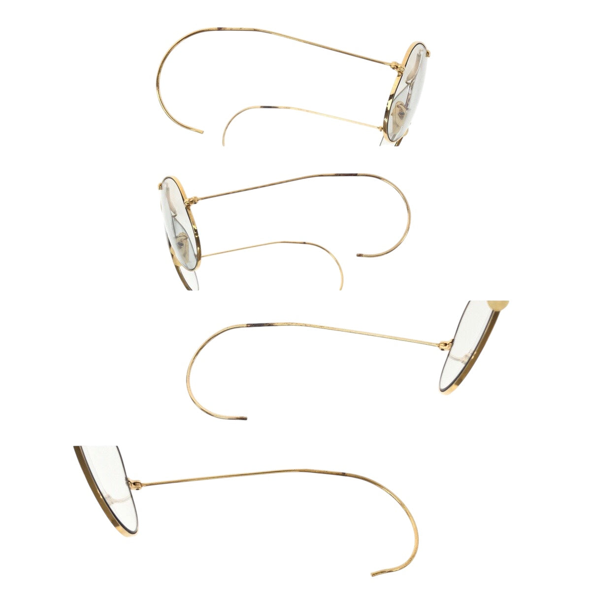 21569
Ray-Ban Vintage B&L RAY-BAN U.S.A. Gold Cream Glass / Metal R&B 58□14 USA Sunglasses Unisex Teardrop Men's AB7