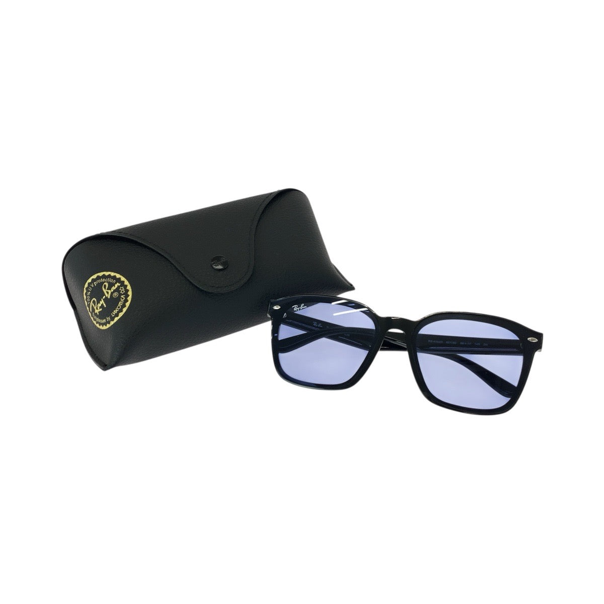 21570
Ray-Ban レイバン ブラック 黒 ブルー プラスチック RB4392D 601/80 66□17 145 2N サングラス 男女兼用 スクエア メンズ ABP10