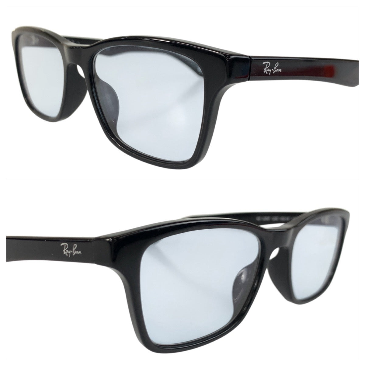 21571
Ray-Ban Black Blue Plastic RB 5279F 2000 55▫︎18 145 Square Sunglasses Men's ABP10