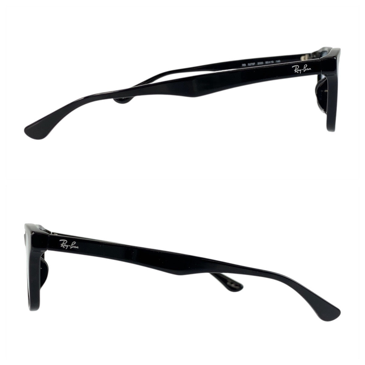 21571
Ray-Ban Black Blue Plastic RB 5279F 2000 55▫︎18 145 Square Sunglasses Men's ABP10