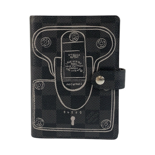 21579
LOUIS VUITTON ルイヴィトン ダミエグラフィット アジェンダ PM グレー シルバー金具 PVC R20030 手帳カバー レディース AB21