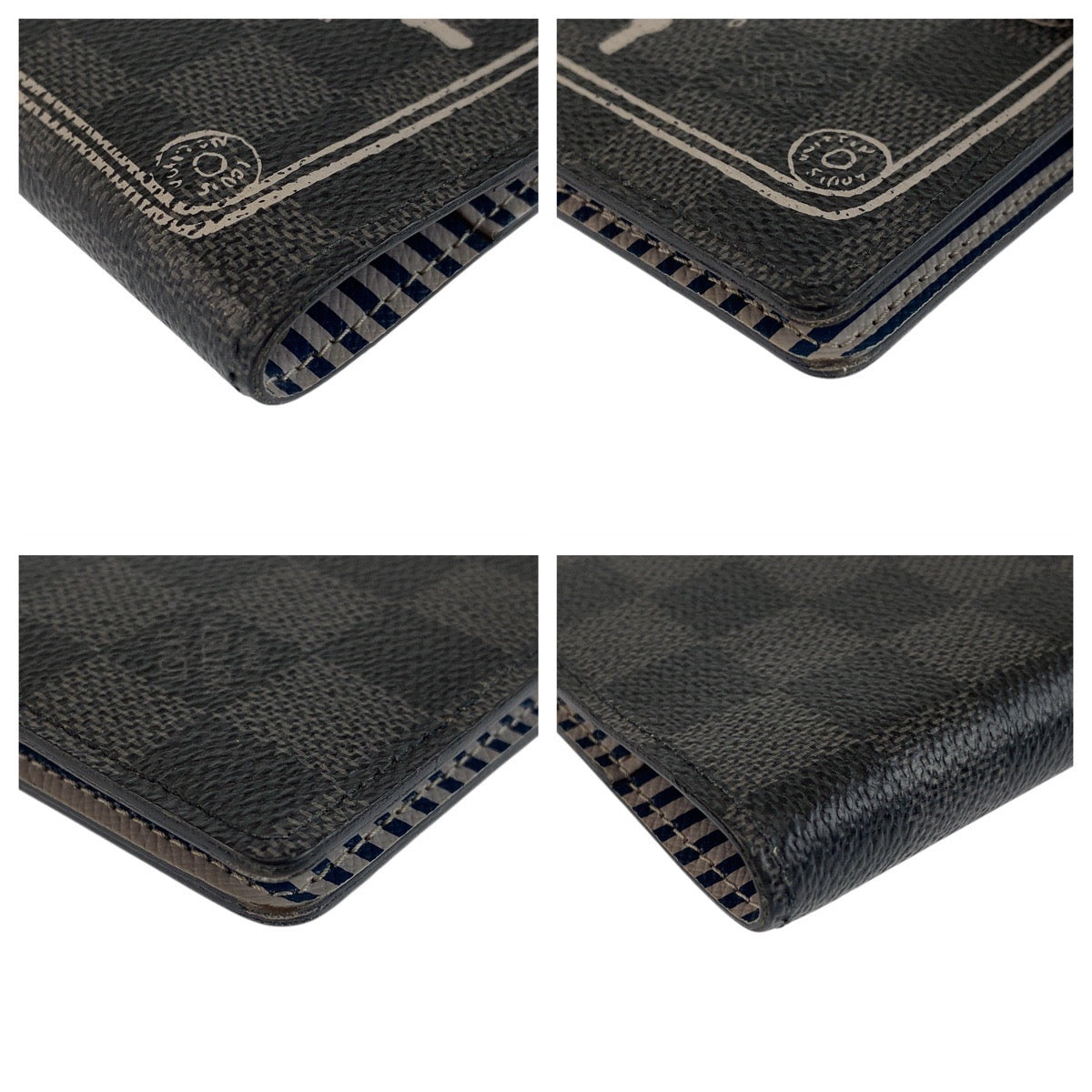 21579
LOUIS VUITTON ルイヴィトン ダミエグラフィット アジェンダ PM グレー シルバー金具 PVC R20030 手帳カバー レディース AB21