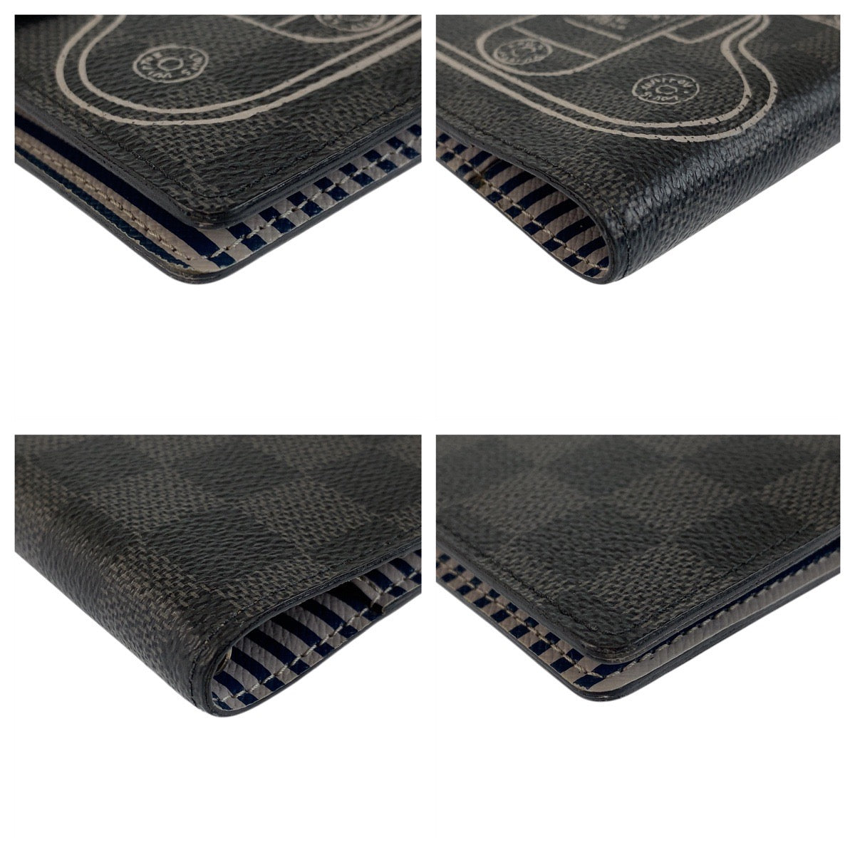 21579
LOUIS VUITTON ルイヴィトン ダミエグラフィット アジェンダ PM グレー シルバー金具 PVC R20030 手帳カバー レディース AB21